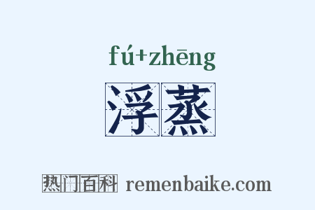 浮蒸是什么意思的图片